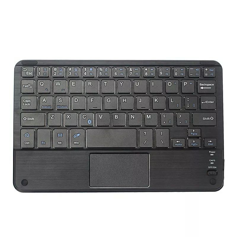 9inch keyboard wireless bluetooth lengkap mouse touchpad