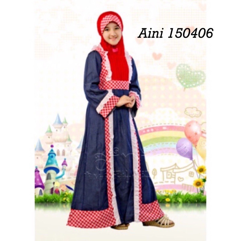 Gamis Aini/ Gamis Anak Aini/ Baju Gamis Aini