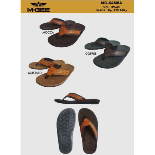 Sandal MGee M-Gee MG Samba Casual Pria Original Kualitas Premium