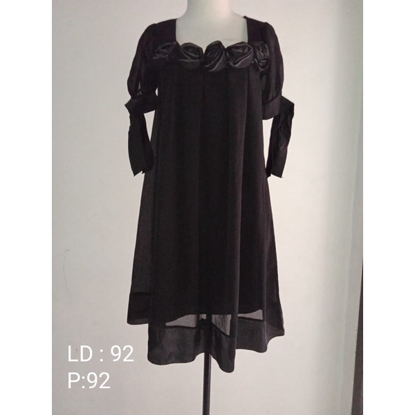 prelove vintage dress hitam