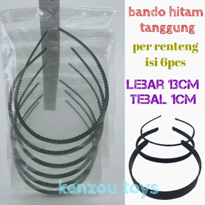 bando hitam tanggung per 6ocs