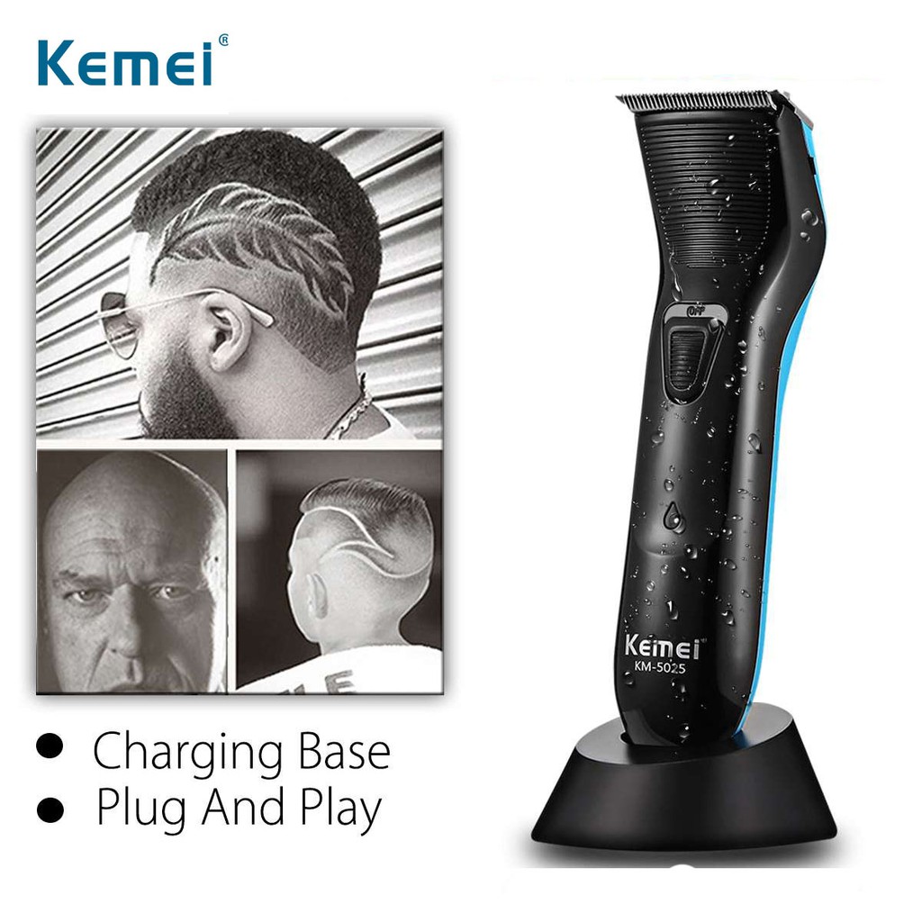 Alat Cukur Rambut Clipper Kemei KM-5025 Mesin Cukur Rambut Kumis Jenggot Cordless
