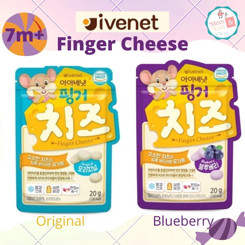 Ivenet Finger Cheese 20gr Snack Sehat Bayi