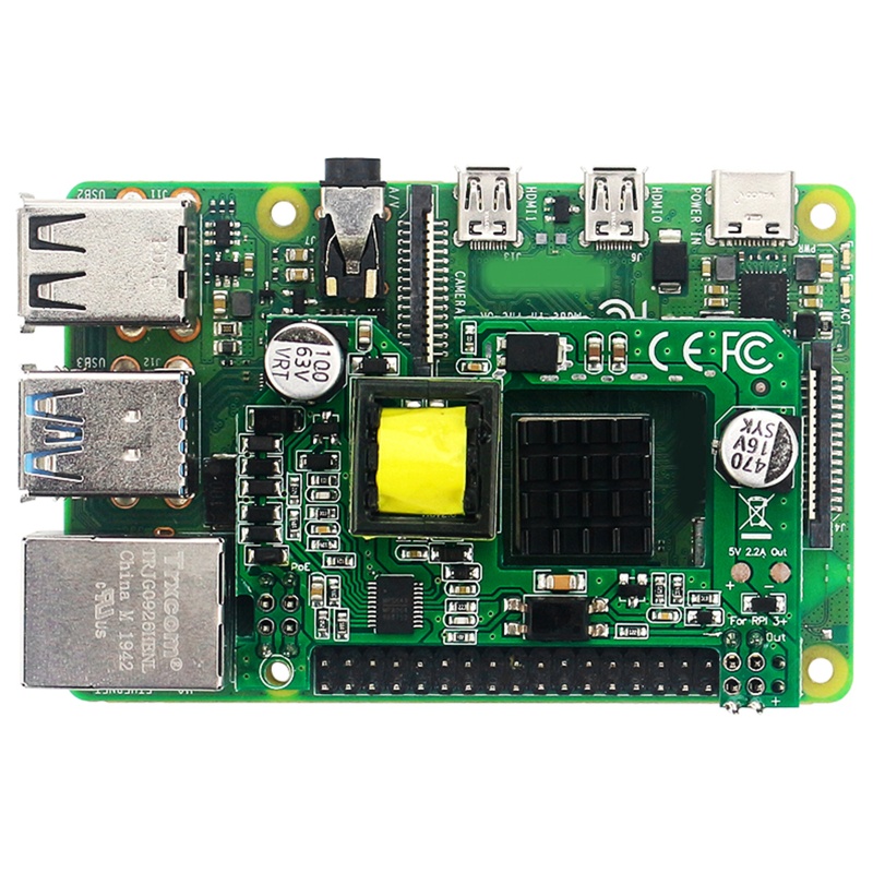 Btsg Ethernet Active PoE 5V Power Module Untuk Raspberry Pi 3B+RPI 4B Dengan Heat Sink