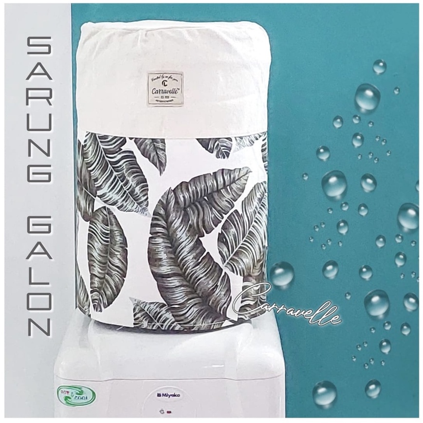 Cover Sarung Dispenser Penutup Galon Dispenser Bahan Canvas Motif Bisa Custom Sablon Merk Logo Untuk Souvenir Gift Pernikahan