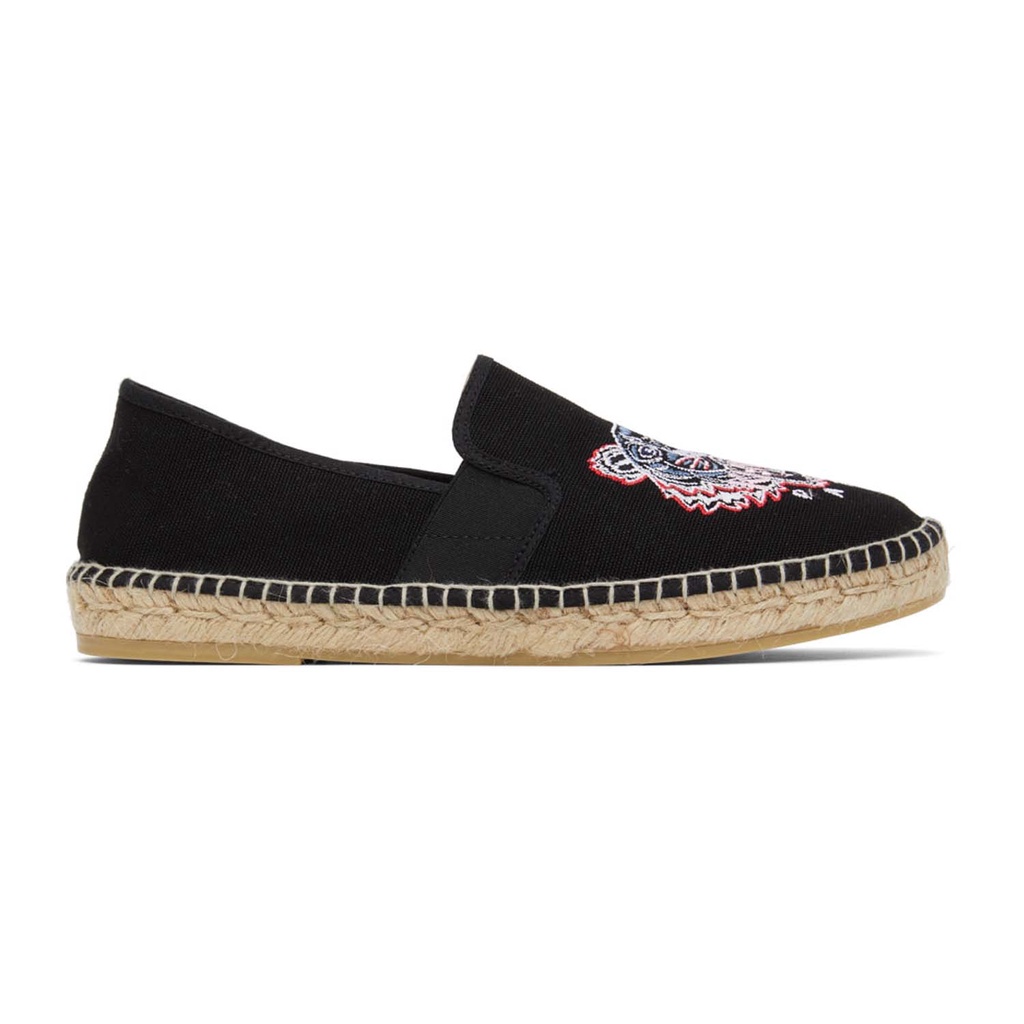 Knzo Men Tiger Elastic Espadrilles Black/Red Blue 100% Original