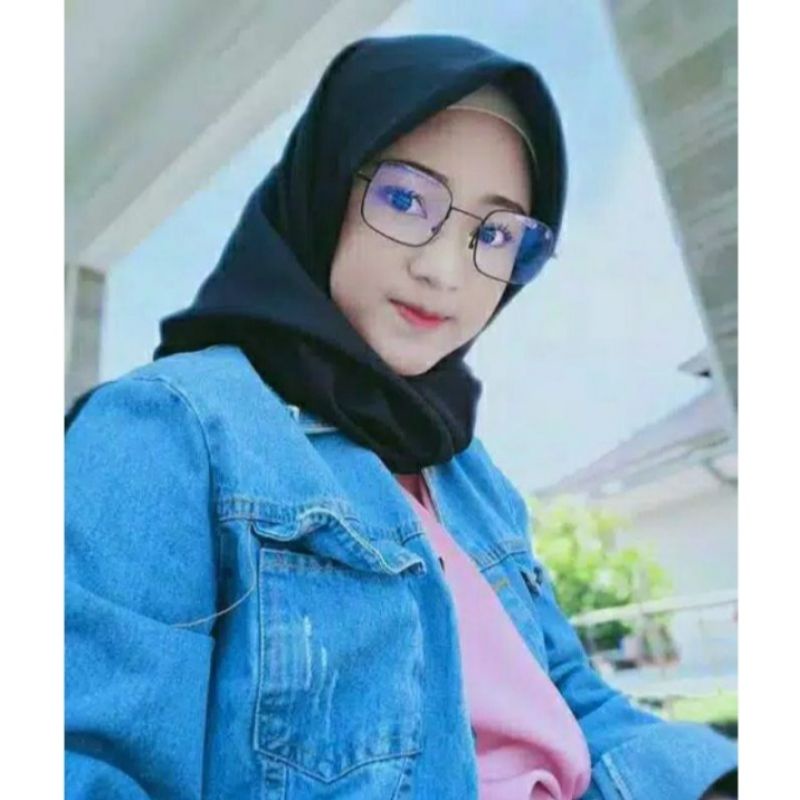 KACAMATA KOTAK HITS FASHION NISSA SABYAN R1001CL | FREE KANTONG KACAMATA