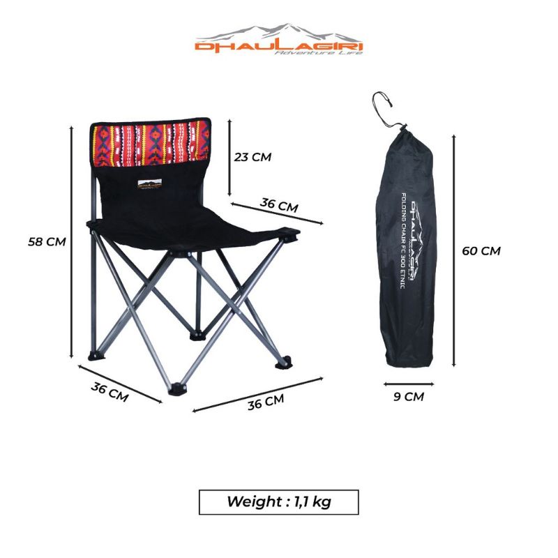 Kursi Lipat Dhaulagiri FC 300 Folding Chair Dhaulagiri Original