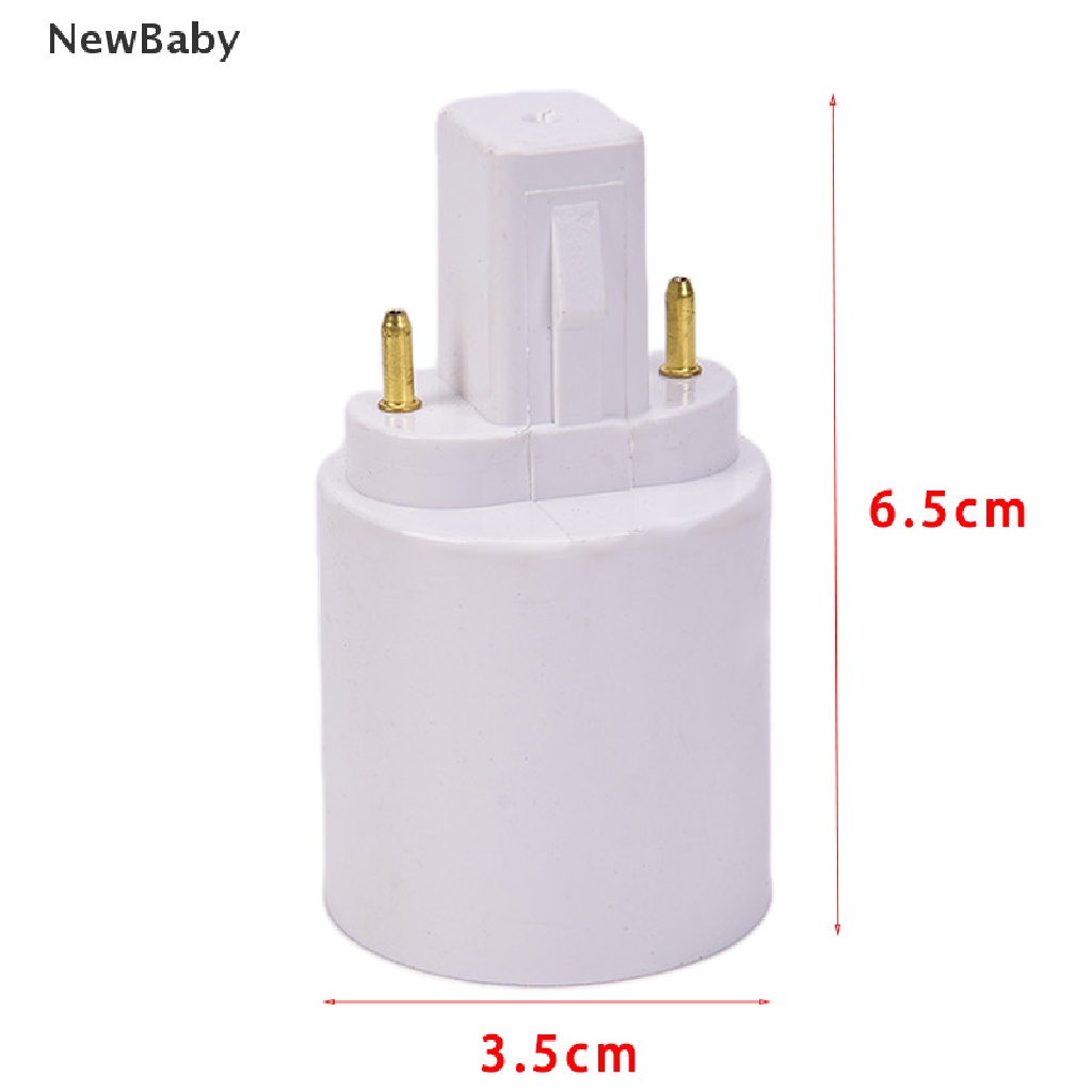 Newbaby Adapter Konverter Fitting Bohlam Lampu Halogen LED G23 Ke E27 E26