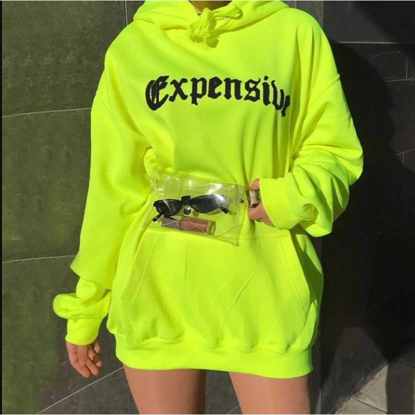 SWEATER HOODIE EXPENSIVE HIJAU STABILO