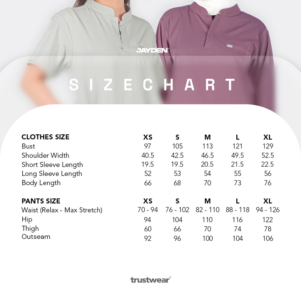 [Scrubs Jayden] Doctor`s Scrub/Set Baju Celana Jaga OKA OK Perawat/Dokter Lengan Panjang II