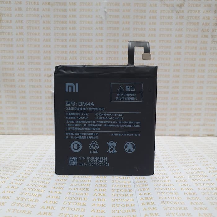 Batre Baterai Battery XIAOMI Redmi Pro Dual Camera BM4A Original