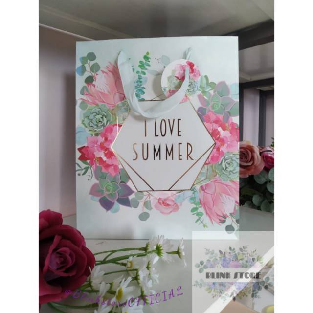 

PAPER BAG | I love summer | 26 x 32 x 12 cm