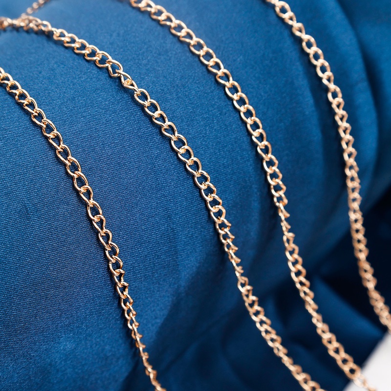 Tali Rantai Kacamata Bahan Logam Hias Manik-Manik Mutiara Gaya Vintage Untuk Wanita