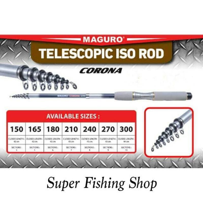 Joran Telescopic Maguro Corona 270cm untuk Mancing Udang