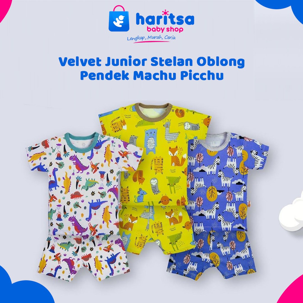 Velvet Junior Setelan Oblong Lengan Pendek