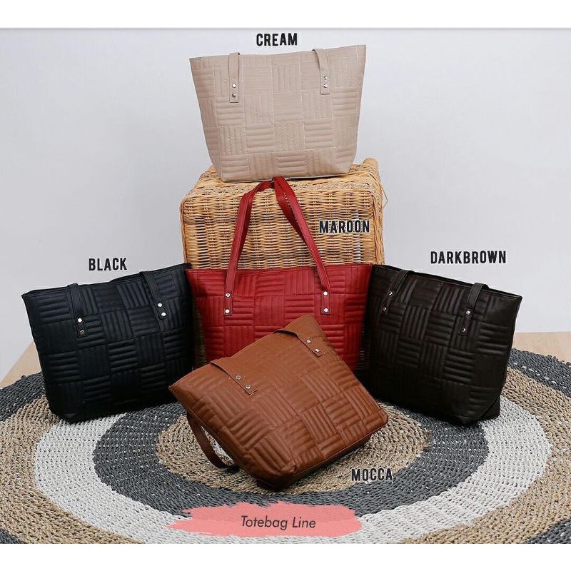 Totebag Line // Tas Tote Wanita