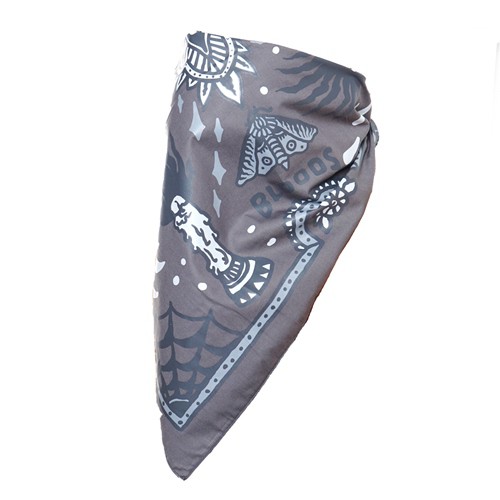 Bloods Scarf Bandana Kenda Grey-1