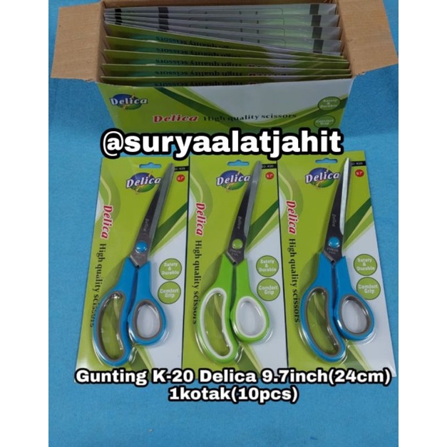 Gunting Delica K-20 (24cm) (1kotak@10pcs) =rp.17.500/1pcs