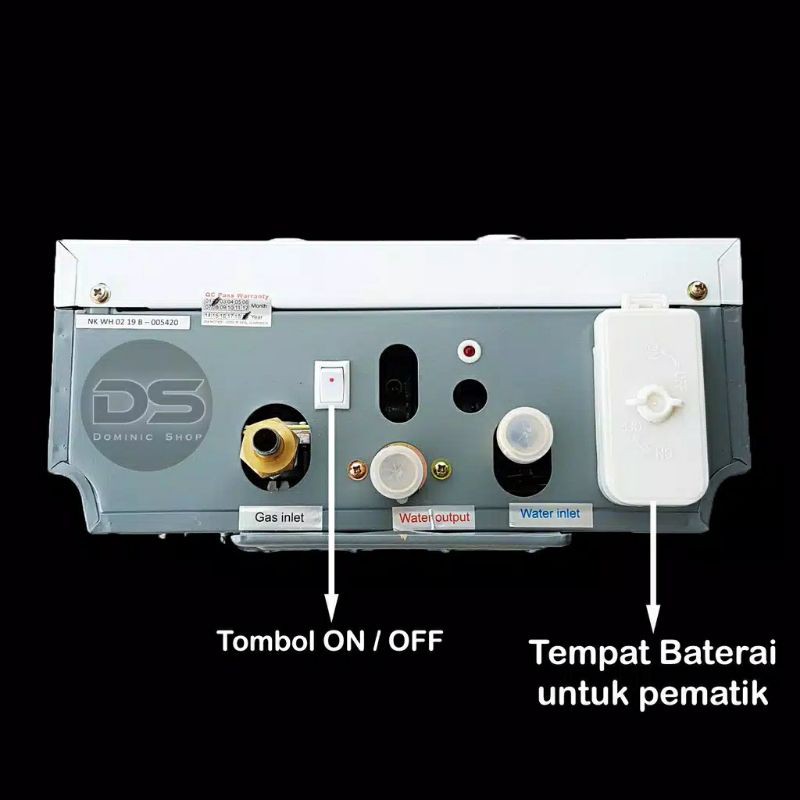 Water heater pemanas air kamar mandi niko NK-6 LN