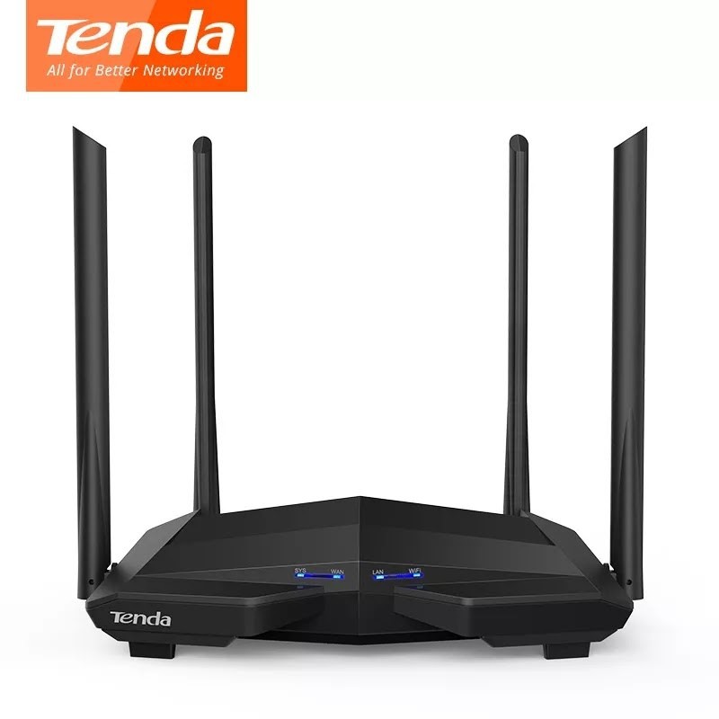 Tenda AC6 HighSpeed Repeater WiFi AC1200 Smart Dual-Band Router Versi Global