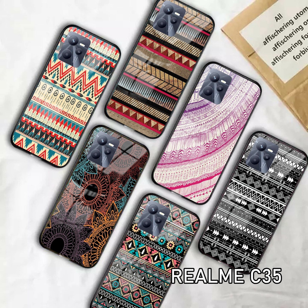 Softcase Glass Kaca [K55] REALME C35 Terbaru Casing Handphone-Pelindung Handphone