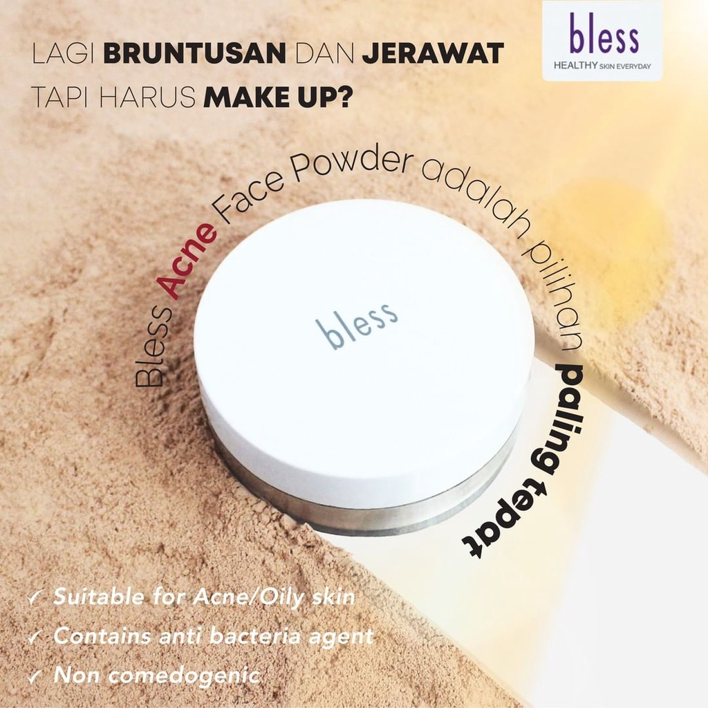 Bless Refill Acne Face Powder Ivory 21 gr