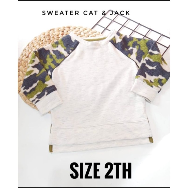 Sweater Cat n jack/Sweater anak