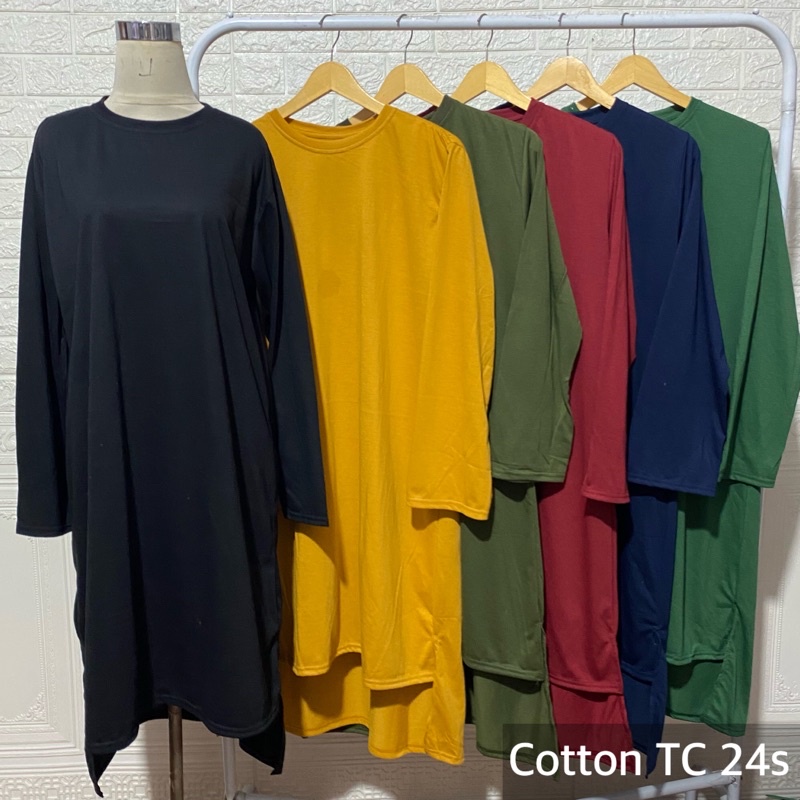 MAXI MURAH KATUN KAOS  MAX KATUN TC SALE CUCI GUDANG GROSIR DRESS POLOS HIJABERS