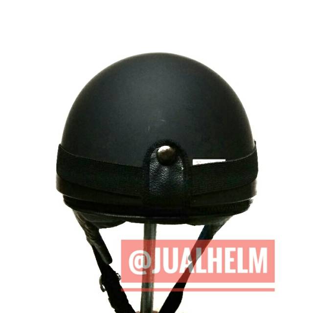 Helm Chips/Helm Vintage Black Doff Dengan Kacamata Goggle