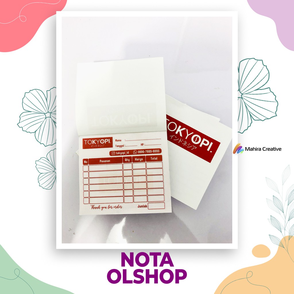 

NOTA OLSHOP CUSTOM NOTA ONLINE SHOP NOTA ONLINESHOP CETAK NOTA