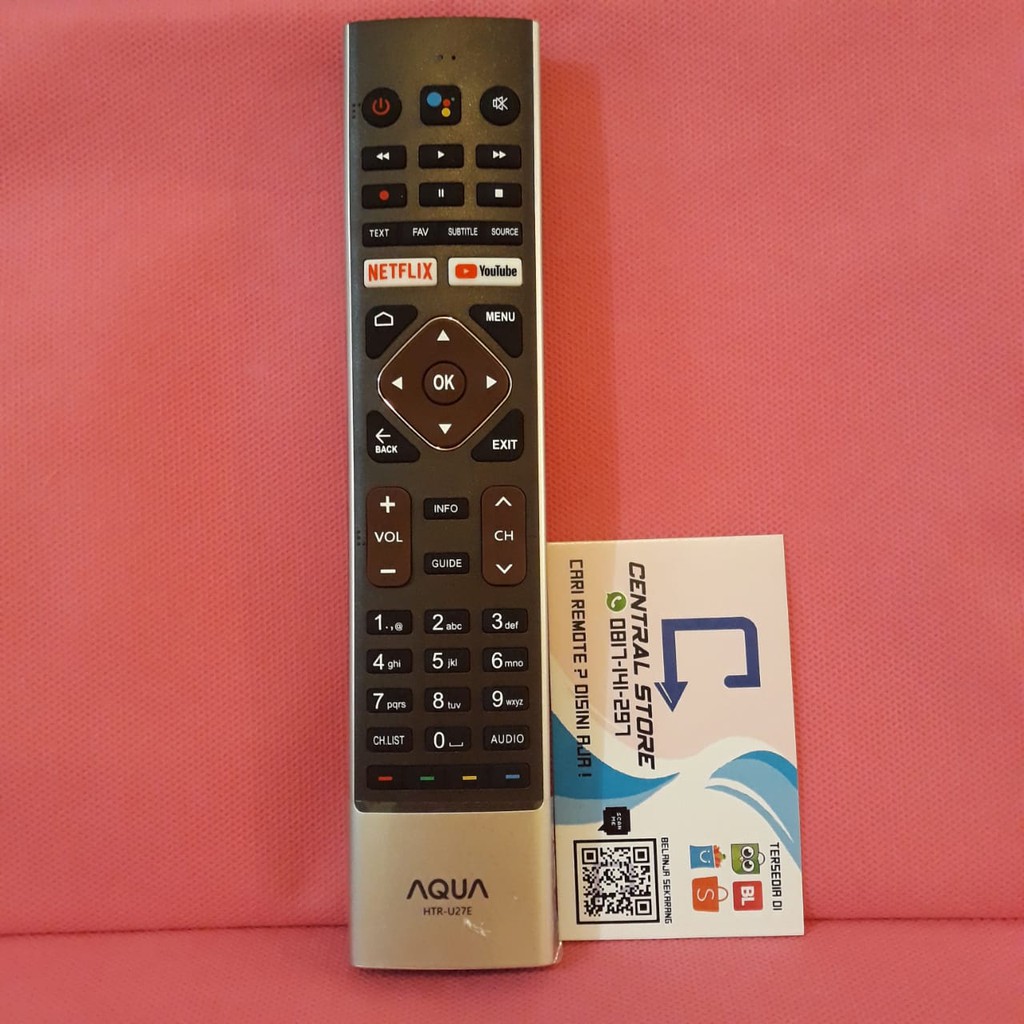 Remote TV AQUA NETFLIX YOUTUBE ORIGINAL HTR-U27E