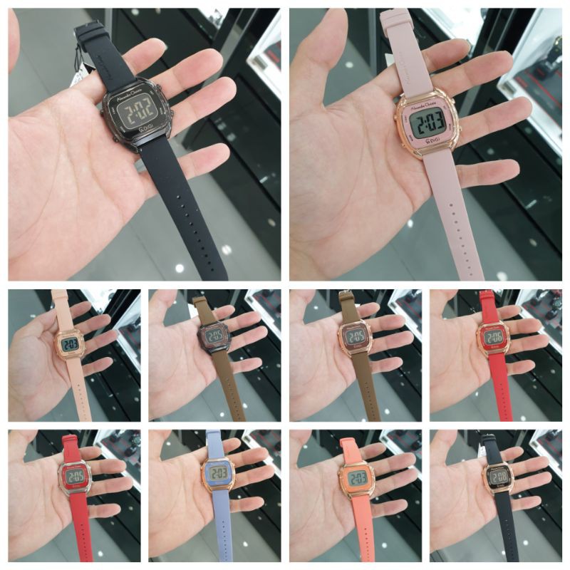 Alexandre Christie AC 9335 9335 Rubber Jam Tangan Wanita Original