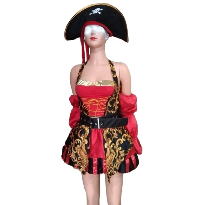 Kostum Cosplay Bajak Laut Wanita