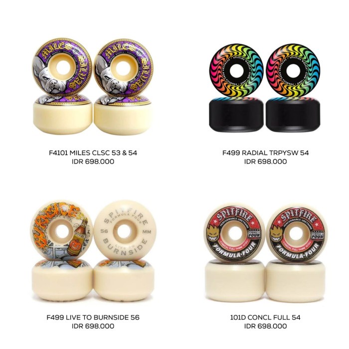 Spitfire wheels formula four