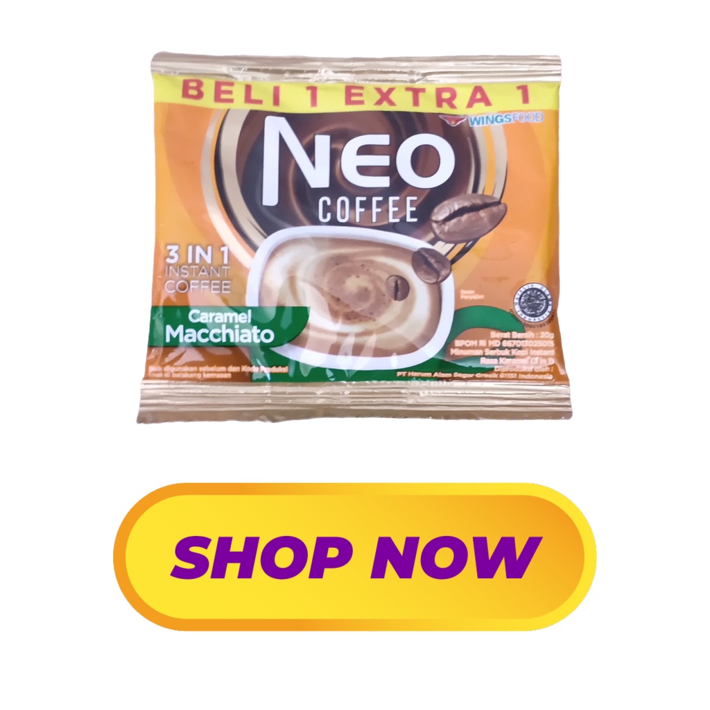 

TERLALU MURAHNYA..!!! NEO COFFEE CARAMEL MACHIATO 1 PCS