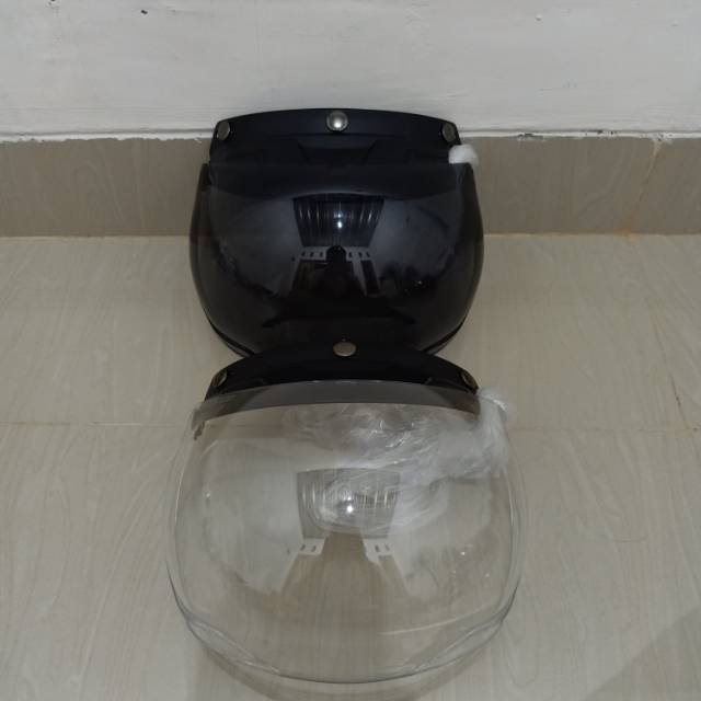 Kaca helm Visor helm Bogo retro cembung