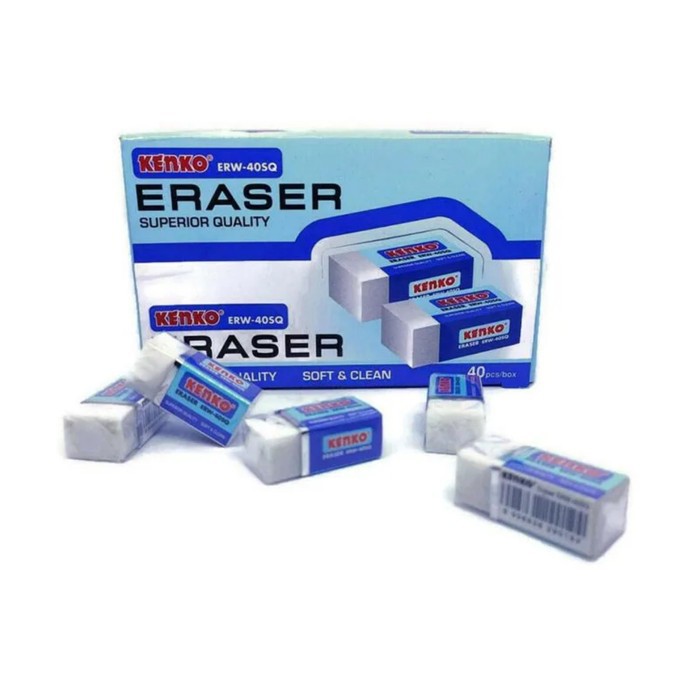 

PENGHAPUS / ERASER KENKO PUTIH ERW-40SQ PER PCS