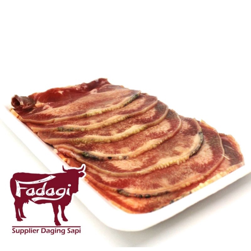 

LIDAH SAPI SLICE - LOKAL - 250 GRAM - TONGUE SLICE