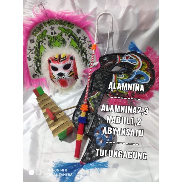 kuda lumping Gambang gamelan cambuk sabet topeng spon