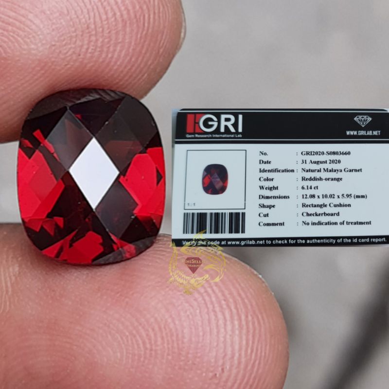 Natural Malaya Garnet