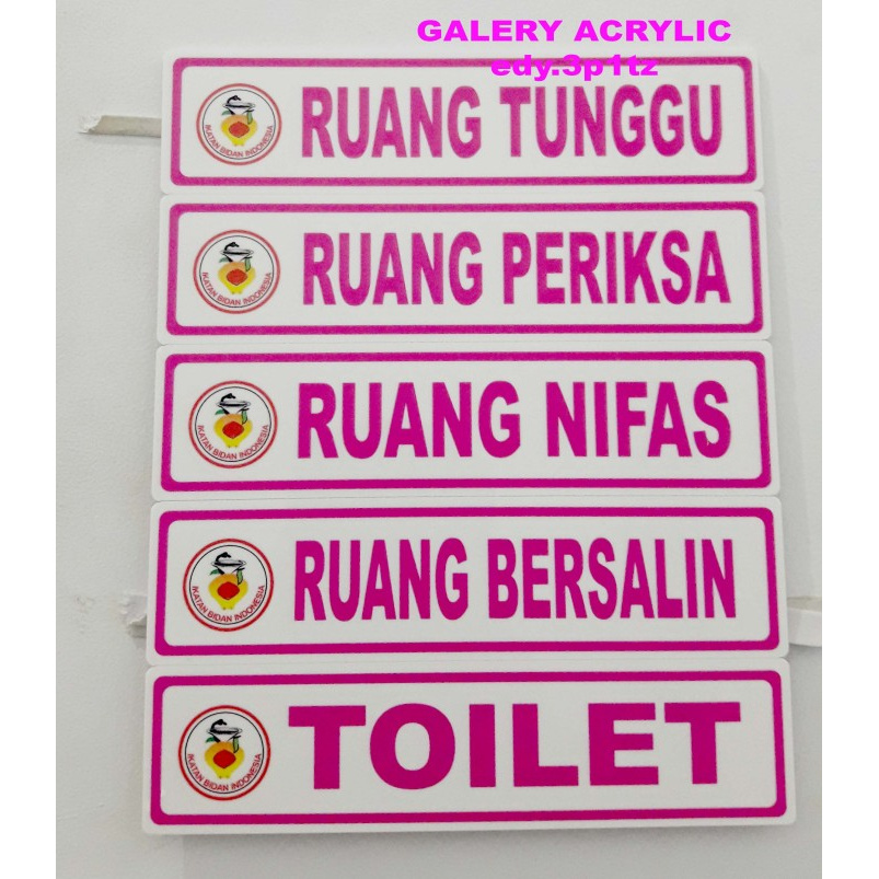 

SIGN BOARD LABEL / PAPAN NAMA RUANGAN / PAPAN NAMA AKRILIK CUSTOM