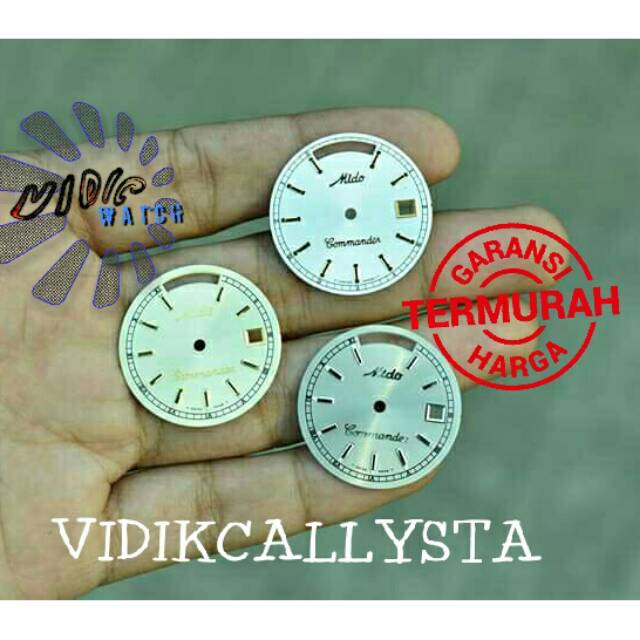 DIAL PLAT JAM MIDO COMMANDER ORIGINAL OEM STAINLESS STEEL