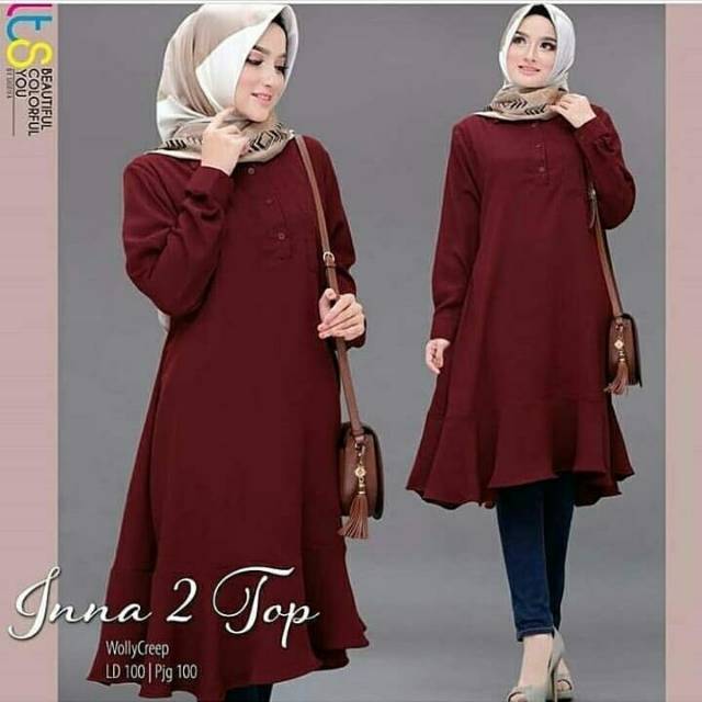 TUNIK SIMPLE POLOS INNA TOP 2