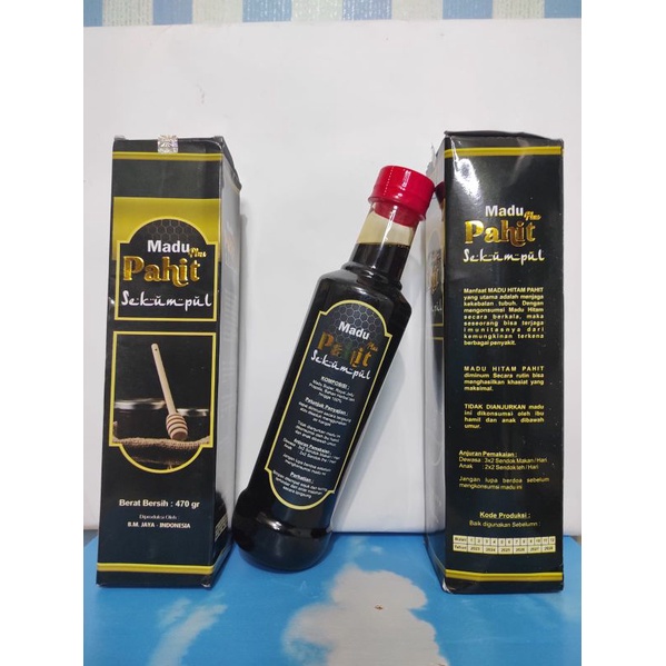 

madu hitam pahit sekumpul 470 gram plus herbal pilihan