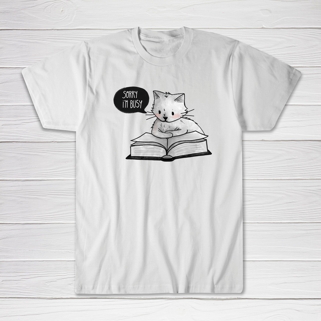 KAOSE MEME BAJU KUCING SORRY IAM BUSSY CATS FANS