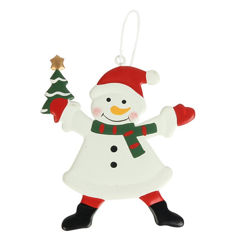 Ornamen Liontin Gantung Desain Santa Snowman Untuk Dekorasi Pohon Natal Charms