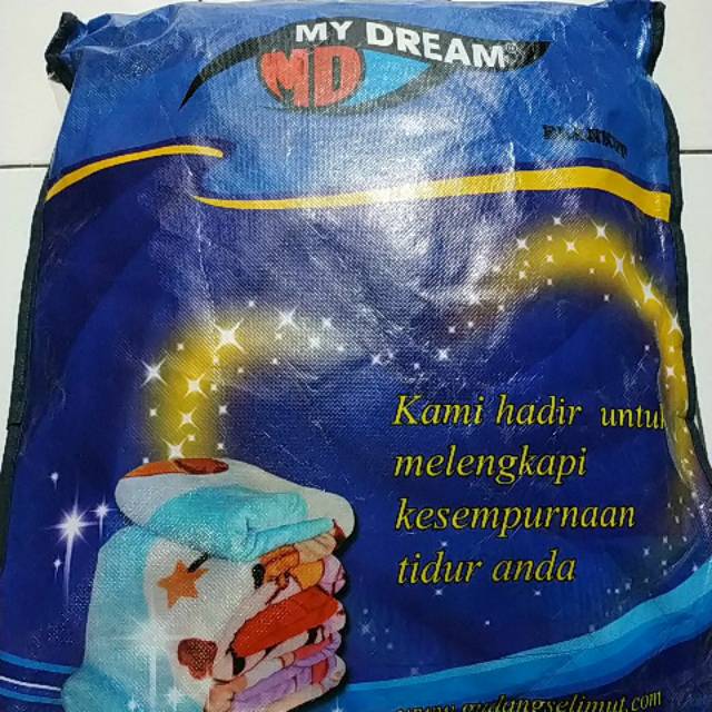 Selimut My Dream bahan fleece karakter doraemon murah