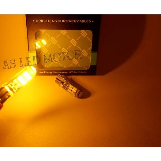 ✦ SENJA LED T10 KUNING LUMINOS | LAMPU LED SILICON KUNING LUMINOS SEIN DAN SENJA ➼