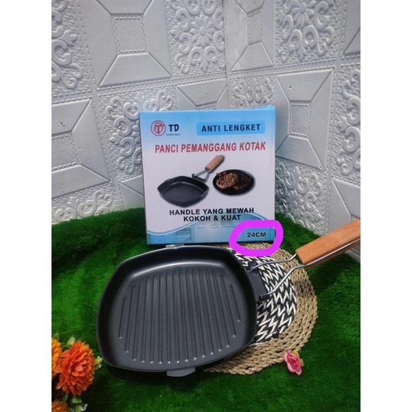 Jual Square Grill Pan Uk Cm Shopee Indonesia